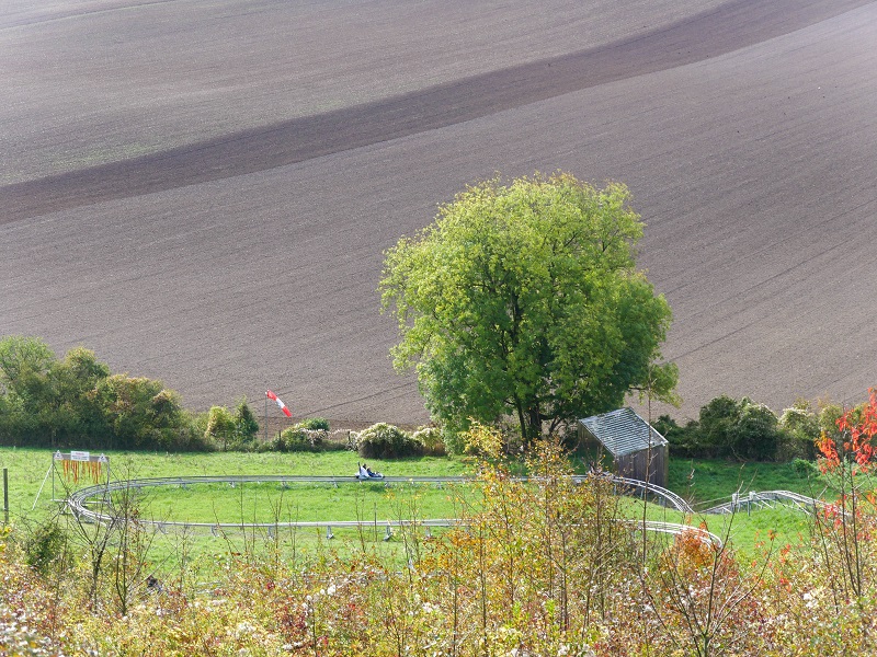 Luge au parc d'Olhain